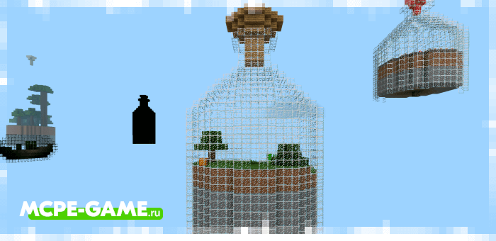 World in a Jar — Майнкрафт карта на выживание в бутылке
