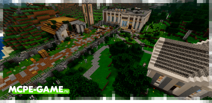 Bloomingdale - Minecraft map with small town