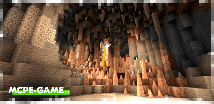 Stalactite Caves from the Caves & Caves mod in Minecraft