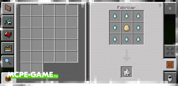 Recipe for Crafting Egg Generator and Items in Minecraft