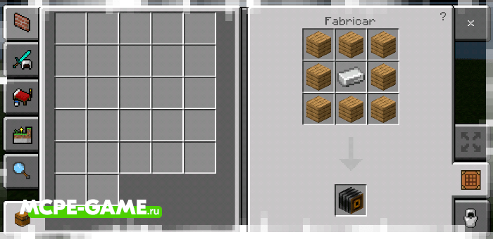 Recipe for Crafting a Camera with the Crafting of Egg Generator and Items mod in Minecraft