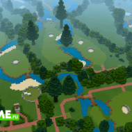 Golf Minigame — Карта с полем для игры в гольф