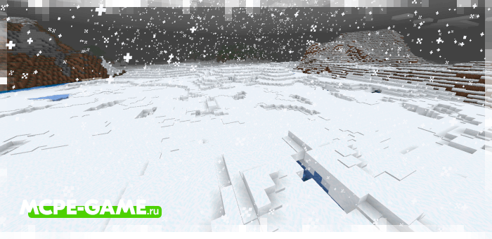 New snow biome from the Ice Caves mod for Minecraft