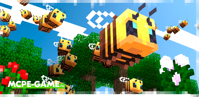 Bees in Minecraft 1.14.0.1