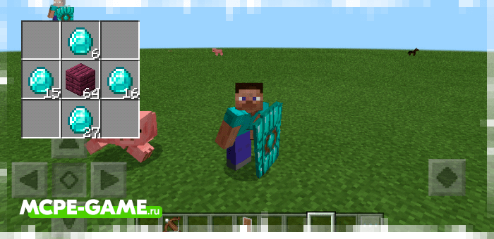 Diamond Shield from the Spartan Shields mod for Minecraft