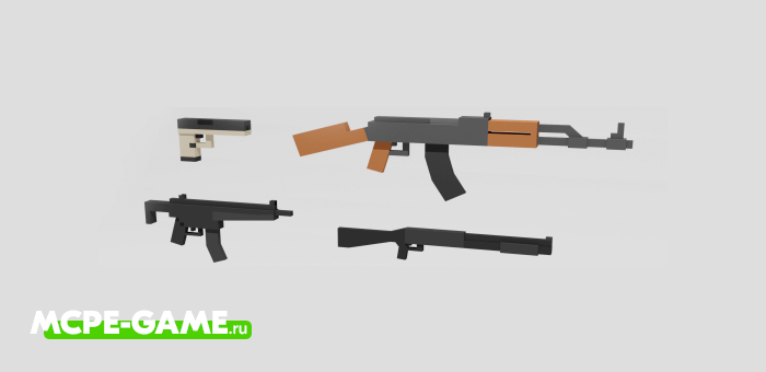 Absolute Guns 3D — Небольшой мод на огнестрельное оружие
