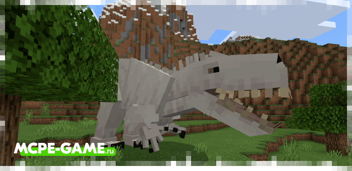 Индоминус рекс из мода Craft Cretaceous для Minecraft