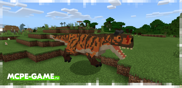 Карнотавр из мода Craft Cretaceous для Minecraft