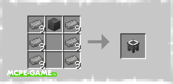 Рецепт крафта верстака для светильников из мода Lights Craft для Minecraft