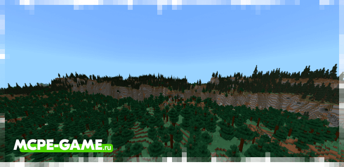 Сосновые скалы из мода Nature's Spirit для Minecraft