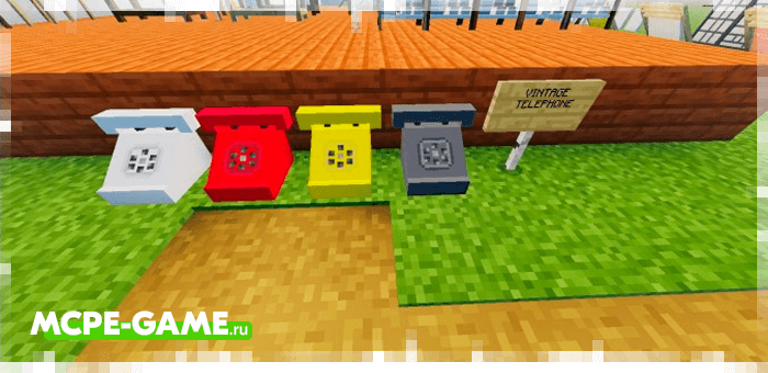 Drum phones from the Redred Craft mod for Minecraft