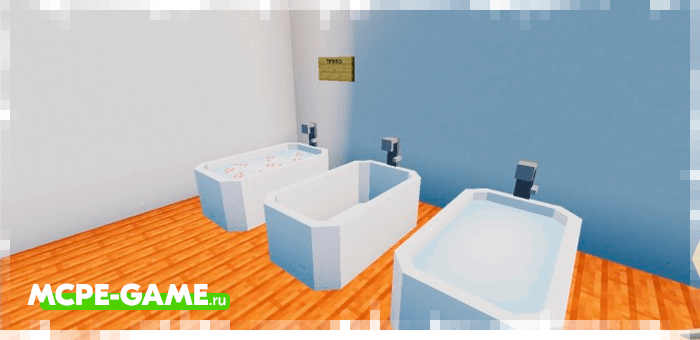 Baths from the Redred Craft mod for Minecraft