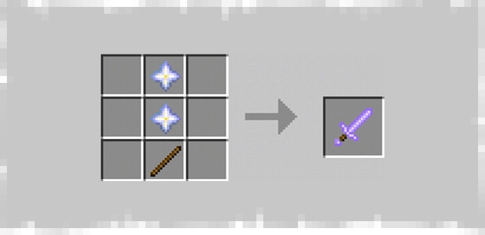 Hell Star Sword from Super Swords mod for Minecraft