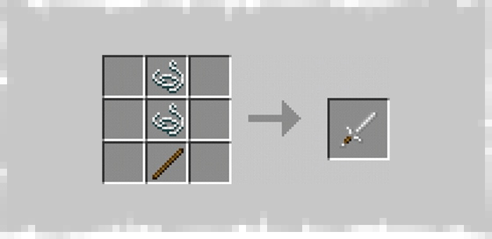 Woolly Sword from the Super Swords mod for Minecraft