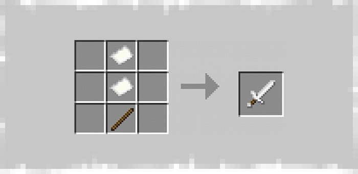Paper Sword from Super Swords mod for Minecraft