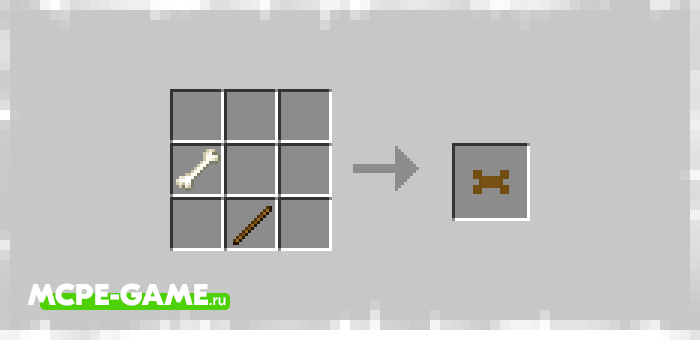 Toy Bone from the Wolves+ mod for Minecraft