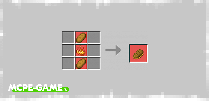 Сэндвич с огненным порошком из мода Mob Sandwiches для Minecraft