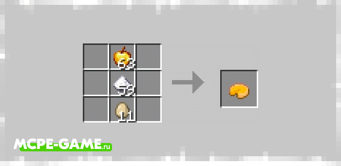 Пирог с золотым яблоком в Minecraft